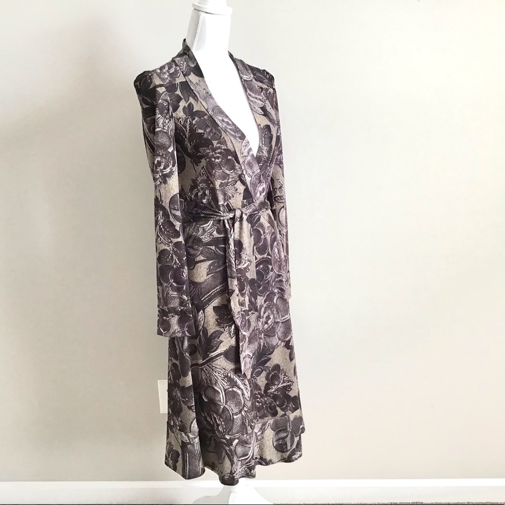Rare Early 2000s Vintage Silk Wrap Dress ASO Lorelai Gilmore in Gilmore Girls - Picture 9 of 16